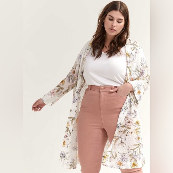 Floral Sheer Kimono - Picture 1 of 7